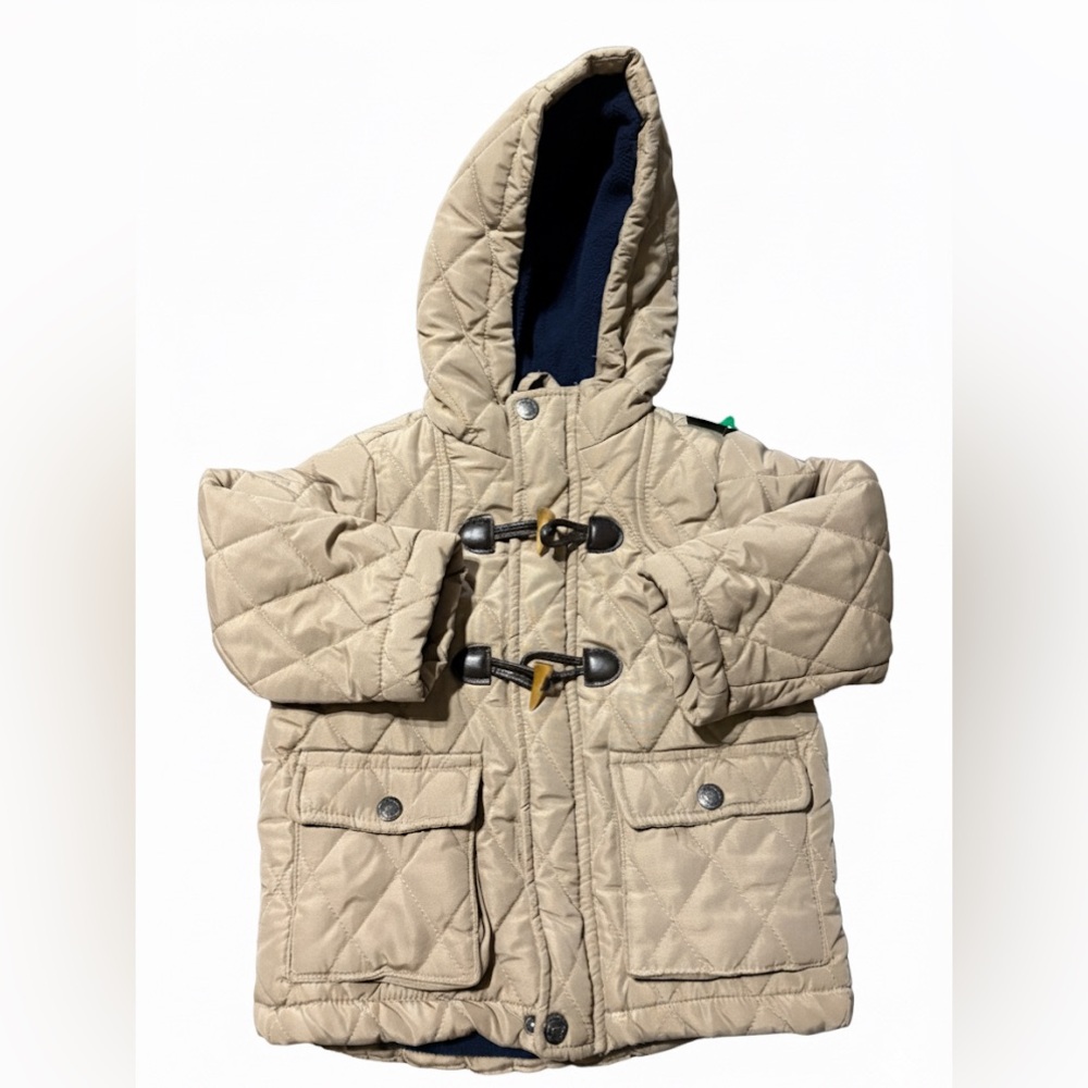 Perry Ellis Tan Quilted Kids Puffer Jacket